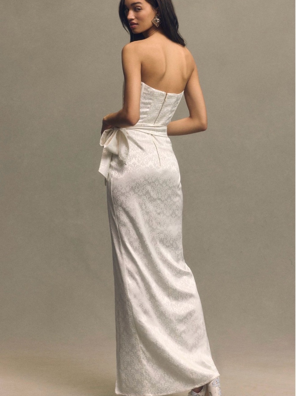 Function & Fringe Edit | BHLDN Jacquard Corset Maxi Dress Bridal - Picture 5 of 7